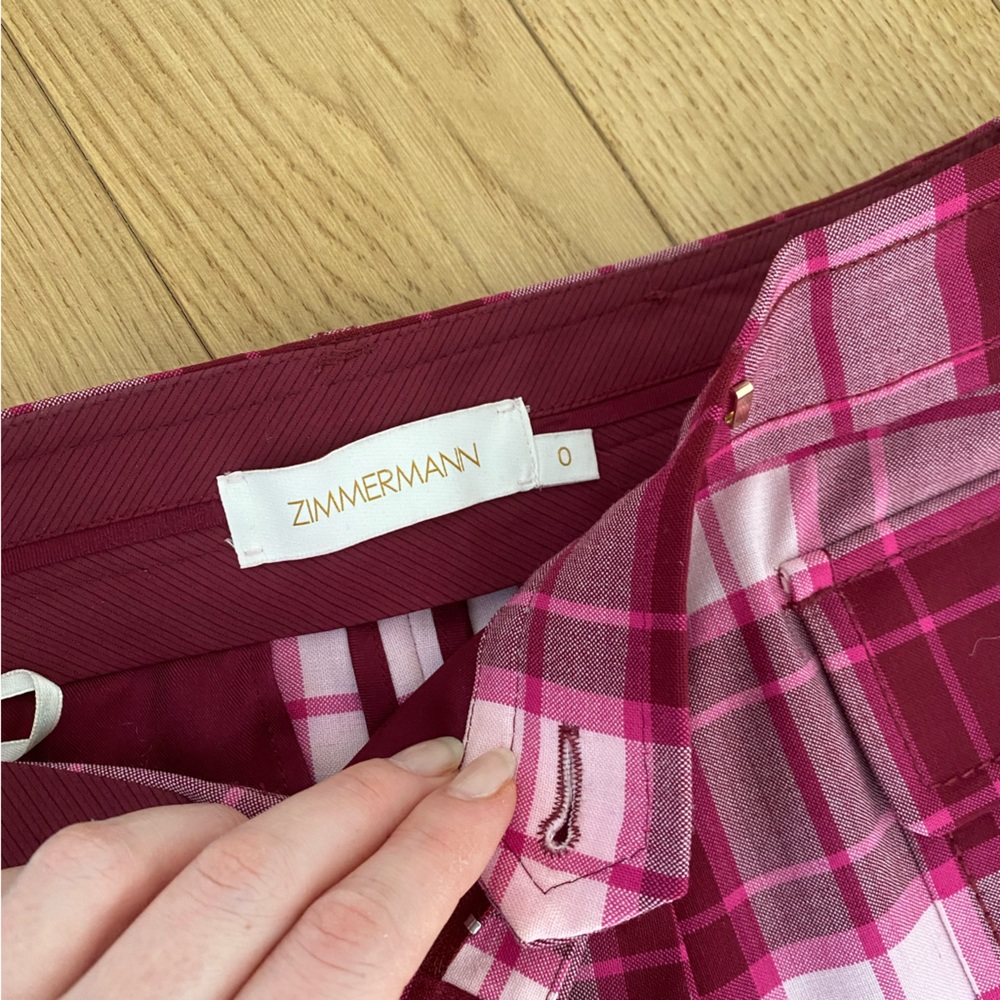 Zimmermann new pants, size 0 but size like a 2